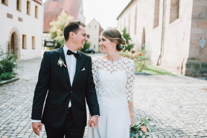 Glückliches Brautpaar in Herzogenaurach